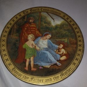 Fourth commandment 24k plate